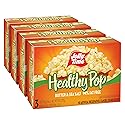 Jolly Time Healthy Pop Buttery Microwave Popcorn, Low Fat Gluten Free Non-GMO, 3oz Sharing Bag, 3 Bags Per Carton (Healthy Pop - Butter & Sea Salt, 3