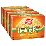 Jolly Time Healthy Pop Buttery Microwave Popcorn, Low Fat Gluten Free Non-GMO, 3oz Sharing Bag, 3 Bags Per Carton (Healthy Pop - Butter & Sea Salt, 3