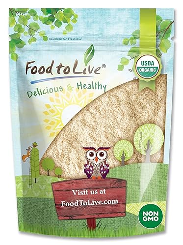 Food to Live Organic Green Pea Flour, 12 Ounces - Non-GMO, Finely Ground, Pure, Raw, Keto, Nutritious Vegan Powder in Bulk. Good Source of Protein