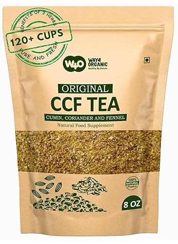 CCF Tea (Cumin, Coriander, Fennel) - Digestive Tea to Support Natural Detoxification 8 Ounces (Pack of 1)