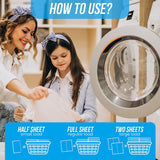 DISSOL Laundry Detergent Sheets Up to 100 Loads -50 Sheets-Hypoallergenic Laundry Soap - Ultra Concentrated, Recyclable- FRESH LINEN -Deep Cleaning