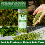 NPG Freeze-Dried Cilantro 3 Oz, Fresh Dehydrated Coriander Flakes, Dhania Leaves, Lime Seasoning, Mexican Spices, Perfect for Cooking, Soups, Salsas