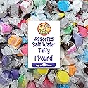 Salt Water Taffy Asorted Mix, Individually Wrapped - 1 Pound Bag - Saltwater Taffy Bulk Candy Individually Wrapped - Old Fashioned Retro Candy - Soft