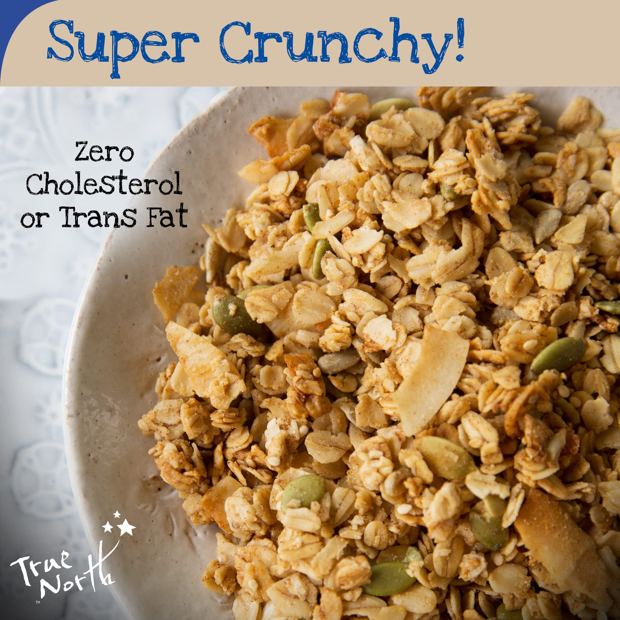 True North Granola - Gluten Free Maple Vanilla Granola, Low Carb, Nut Free and Non-GMO, Bulk Bag, 10 lb.
