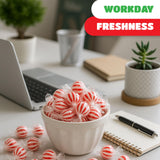 Jumbo Mint Balls - 1 Pound Pack - 45 Count - Peppermint Hard Candy Individually Wrapped - Classic Peppermint Candy for Jars, Gifting, and Party Favors