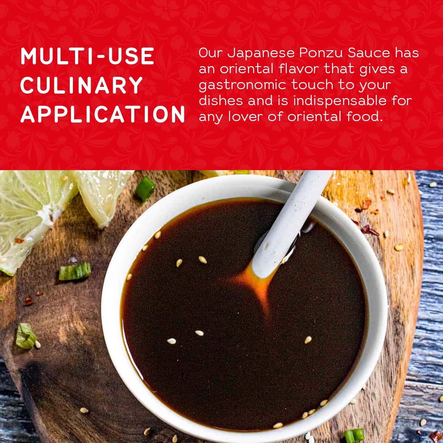 Shirakiku Ponzu Sauce | Authentic Japanese Seasoning Sauce, Low-Calorie, Made with Soybeans, Wheat, Brewed Vinegar, Yeast Extract | Perfect for Asian