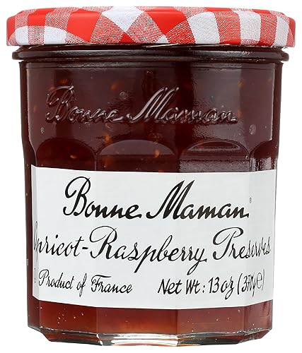 Bonne Maman, Preserves Apricot Raspberry, 13 Ounce