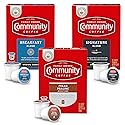 Community Coffee Variety Pack 72 Count Coffee Pods, Medium, Dark Roast and Flavored, Compatible with Keurig 2.0 K-Cup Brewers, 24 Count (Pack of 3