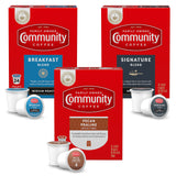 Community Coffee Variety Pack 72 Count Coffee Pods, Medium, Dark Roast and Flavored, Compatible with Keurig 2.0 K-Cup Brewers, 24 Count (Pack of 3