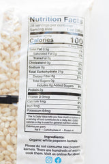 Preferred Popcorn Organic White Popcorn, 28 Ounce Bag, Pack of 4, 30 Servings Per Bag