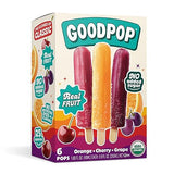 Goodpop, Organic Assorted Freezer Pops - 100% Fruit Juice, No Artificial Dyes or Flavors, No Added Sugar, 6 Count