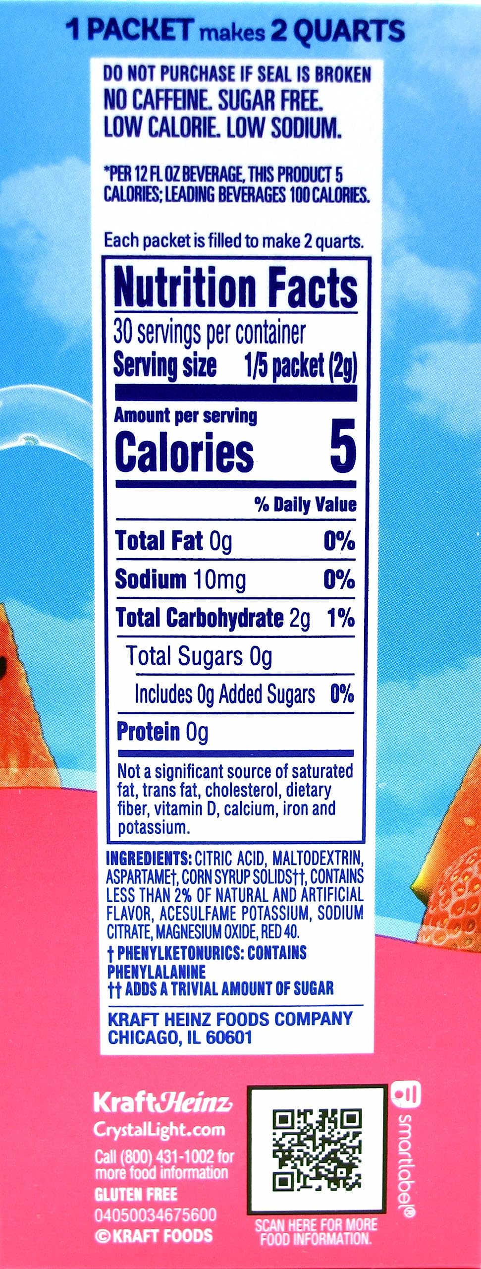 Crystal Light Drink Mix, Zero Sugar Powdered Water Enhancer, Artificially Flavored Low Calorie Beverage Mix, Powdered Soft Drink Mix for Flavorful