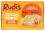 Rudis Bakery 3 Cheese with Garlic Texas Toast, 13.8 OZ