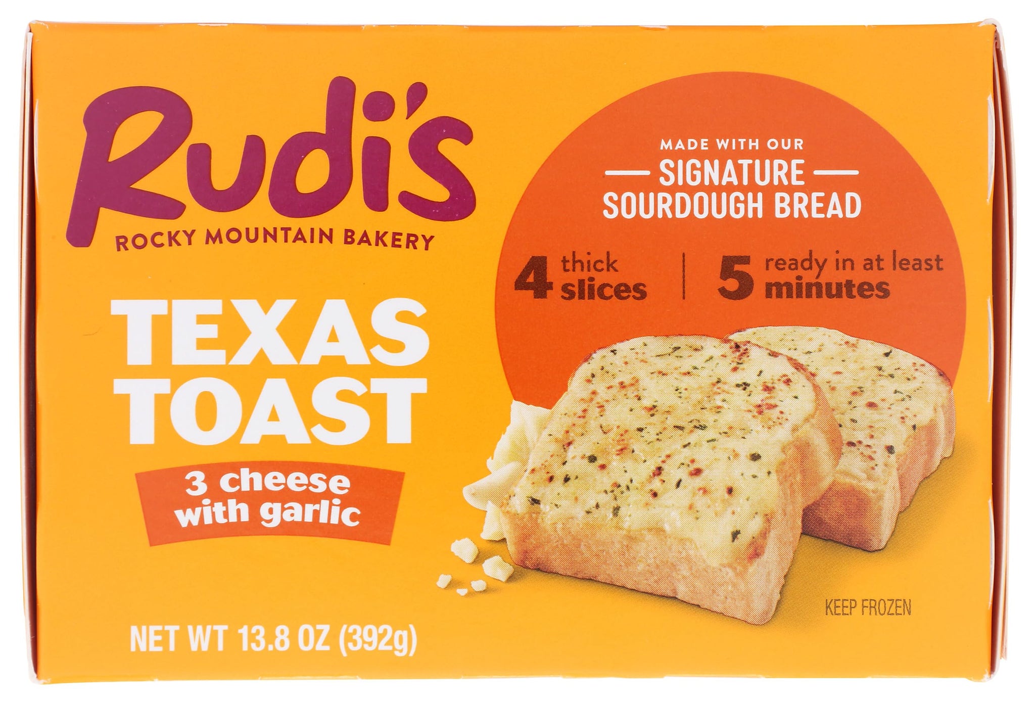 Rudis Bakery 3 Cheese with Garlic Texas Toast, 13.8 OZ