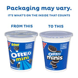 OREO Minis Chocolate Sandwich Cookies, 12-3.5 oz Snack Cups