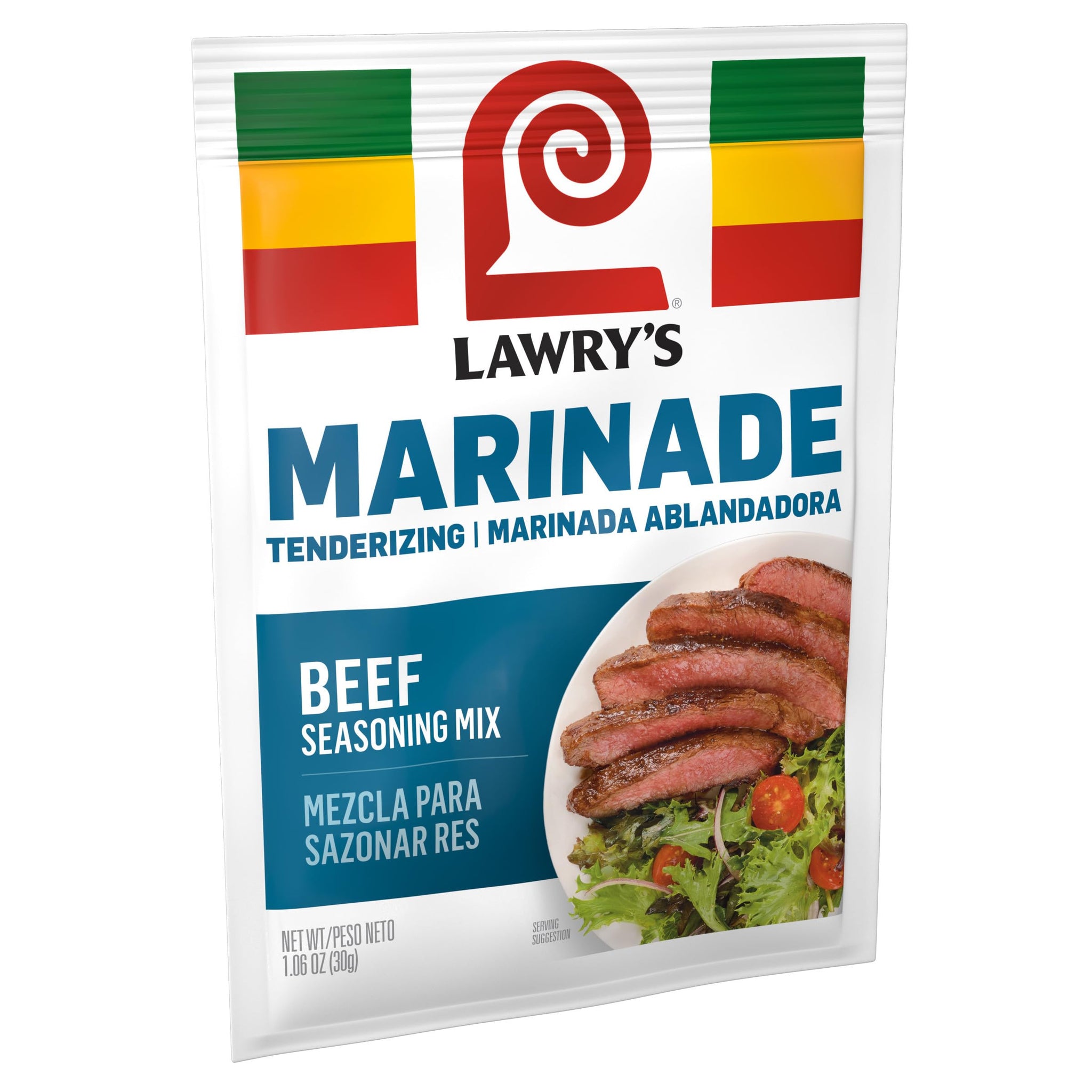 Lawry's Tenderizing Beef Marinade Spices & Seasonings Mix, 1.06 oz