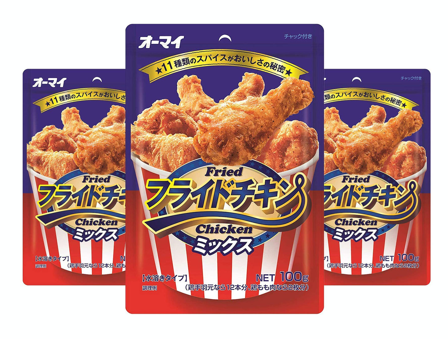 [PACK OF 3] NIPPN KARAAGEKO, JAPANESE STYLE FRIED CHICKEN SEASONED POWDER ???? ??????????? - 100 GRAM