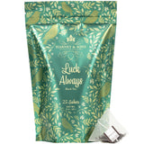Harney and Sons Luck Always Tea | 25 Sachets of Caffeinated Irish Breakfast Assam Black Tea