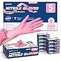 Beastek Nitrile Disposable Gloves, 4 mil Powder-Free Latex-Free Medical Food Grade Cleaning Esthetician Glove, 1000 Pcs (Small)