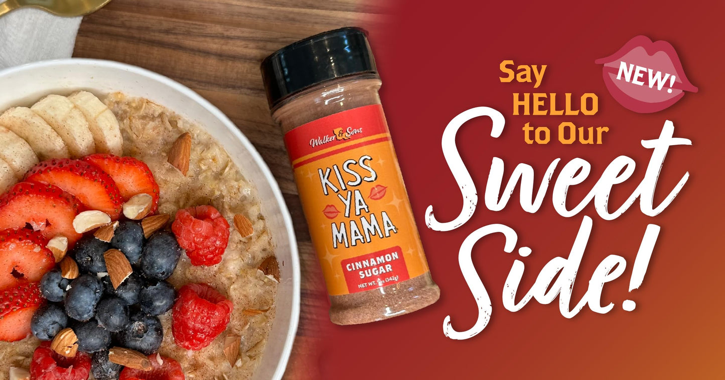 Kiss Ya Mama Cinnamon Sugar Seasoning, No MSG and Kosher, 5oz Single Bottle