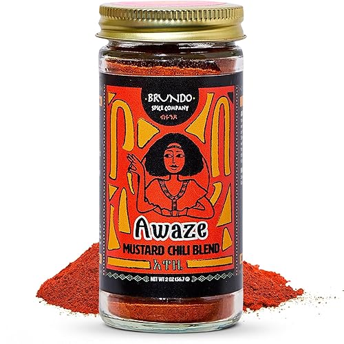 Awaze Ethiopian Mustard and Chili Pepper Blend | Sun-dried Ingredients | Processed in and Imported from Ethiopia | Non GMO | Organic | No