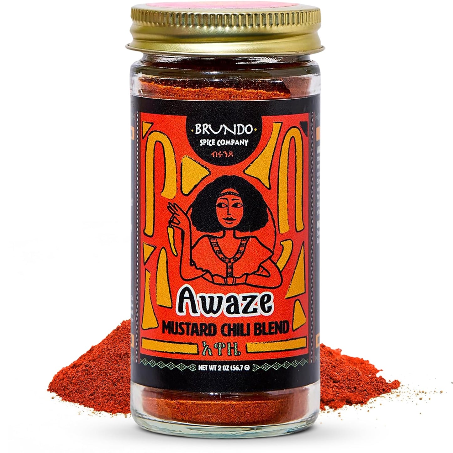 Awaze Ethiopian Mustard and Chili Pepper Blend | Sun-dried Ingredients | Processed in and Imported from Ethiopia | Non GMO | Organic | No