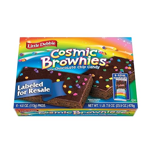 Little Debbie Cosmic Brownie Single-Serve Caddie, Chocolate, 4 Ounce (Pack of 6)