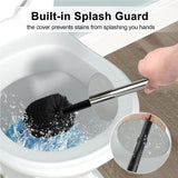 Indecor Home Toilet Brush and Holder Set for Bathroom, Stylish and Durable Cleaning Tool with Modern Design, Compact for Efficient Cleaning