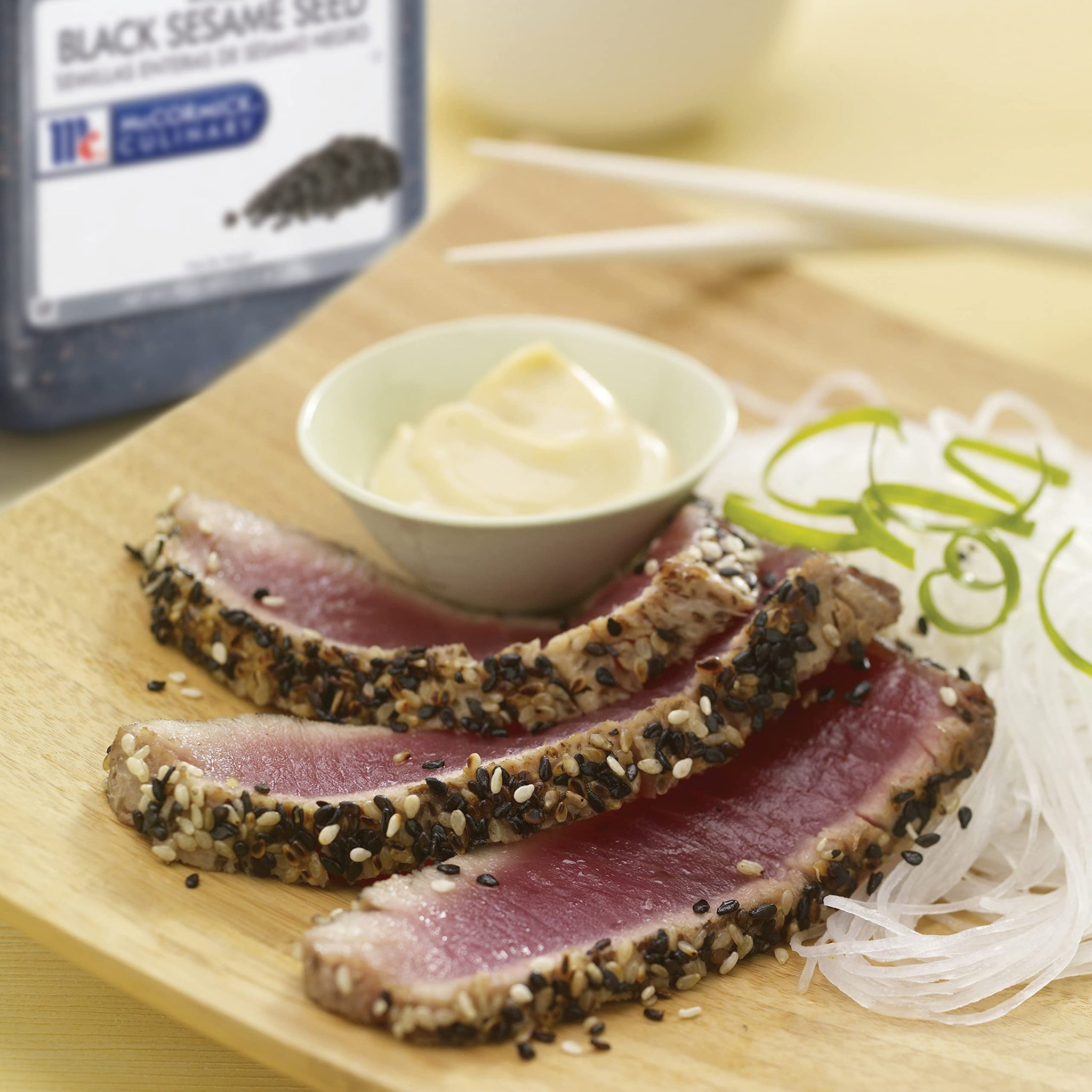 McCormick Culinary Whole Black Sesame Seed, 5.5 lb - One 5.5 Pound Container of Bulk Black Sesame Seeds for Cooking, Perfect for Asian-Inspired Dishes