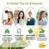 Organic Mullein Leaf Tea Lung Detox Cleanse Tea, 20 Tea Bags