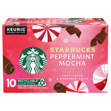 Starbucks Flavored K-Cup Coffee Pods - Peppermint Mocha for Keurig Brewers - 1 box (10 pods)