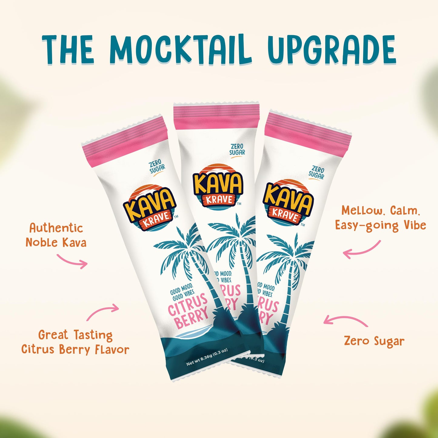Kava Drink Sampler Mix - 3 Individual Kava Kava Extract Powder Packets - Alcohol Replacement Drink with a Buzz - Natural Energy Booster, Mood Support