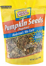 Good Sense Pumpkin Kernels (Pepitas) Shelled, Roasted No Salt, 6 Ounce
