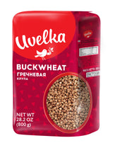 Uvelka Buckwheat Groats 800 Gram, Pack of 6