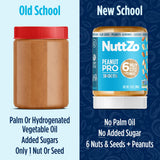 NuttZo Natural Smooth Peanut Pro Seven Nut & Seed Butter, 12 Ounce
