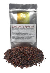 Whole Wine Grape Seeds - Ingredients: 100% Wine Pips - Vitis Vinifera - Kosher, Halal, Natural - Net Weight: 1.76oz / 50g