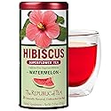 The Republic of Tea Hibiscus Watermelon Superflower Herbal Tea, 36 Tea Bags, Citrus Berry Flavored Tea