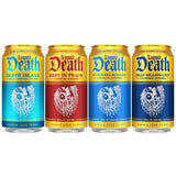 Liquid Death Iced Tea - Modern Variety, Less Sugar*, Boost of Caffeine, B Vitamins, No Artificial Sweeteners, 4 Flavors: Tea/Lemonade, Rest in Peach