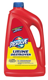 Resolve Urine Destroyer Steam Carpet Cleaner Solution - 2X Concentrated Formula Urine Eliminator for Pet Stains & Odors, Safe for Bissell, Hoover
