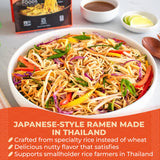 Lotus Foods Organic Millet & Brown Rice Ramen - Gluten Free Rice Ramen, Whole Grain Ramen Noodles, Low Sodium Rice Noodles, USDA Organic, Gluten Free