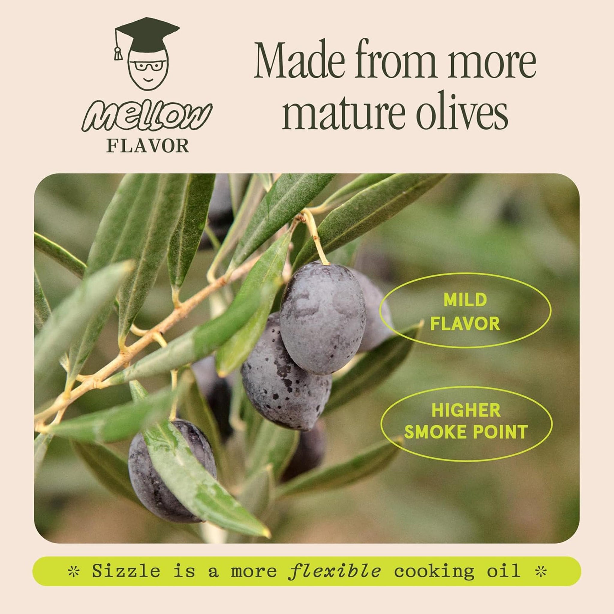Graza Sizzle Extra Virgin Olive Oil, Cooking Oil - High Polyphenol Peak Harvest EVOO Cooking Oil in a Squeeze Bottle - Single Farm Olives from Spain