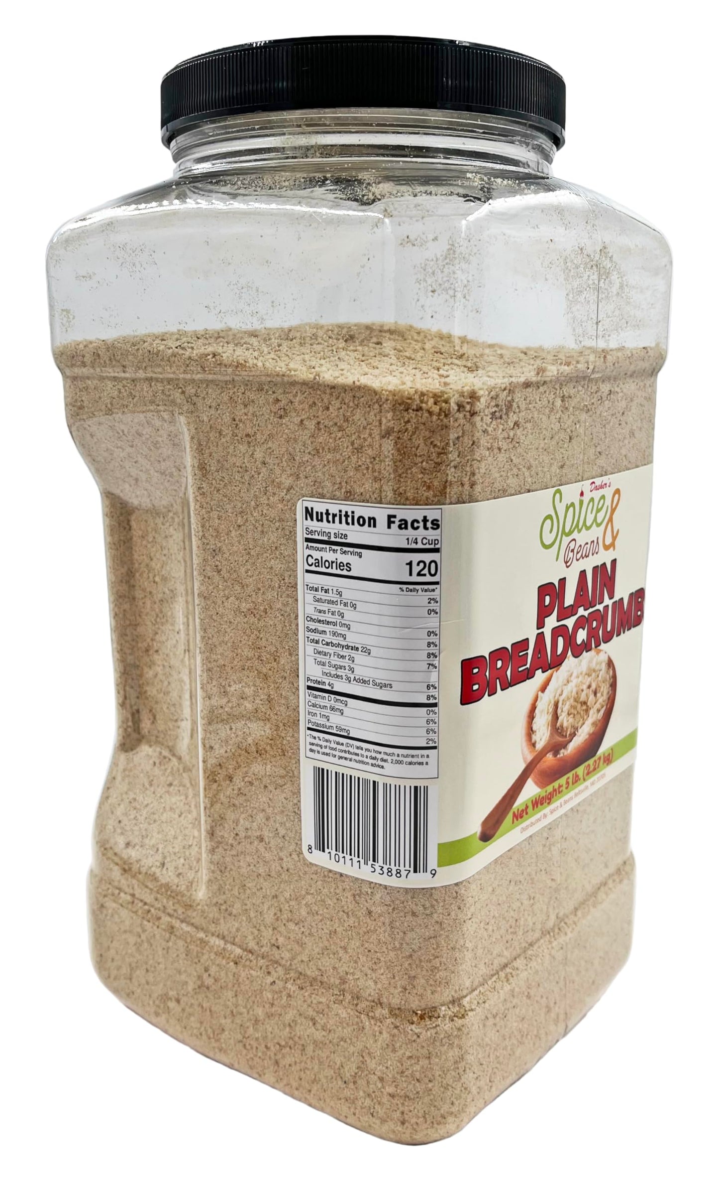 Plain Bread Crumbs | by Dasher's Spice & Beans | 5 lbs.