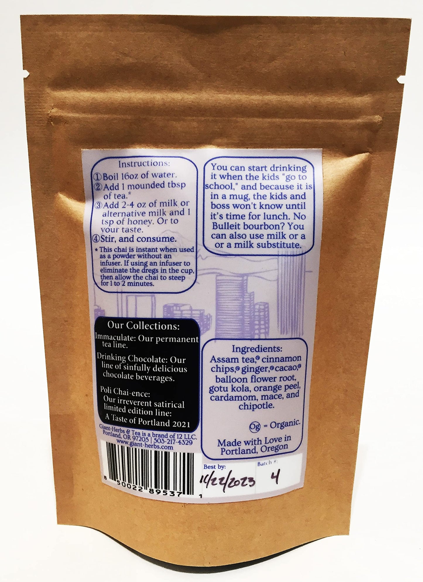 Giant-Herbs & Tea Home School (Spicy Masala with Cacao and Chipotle) Chai