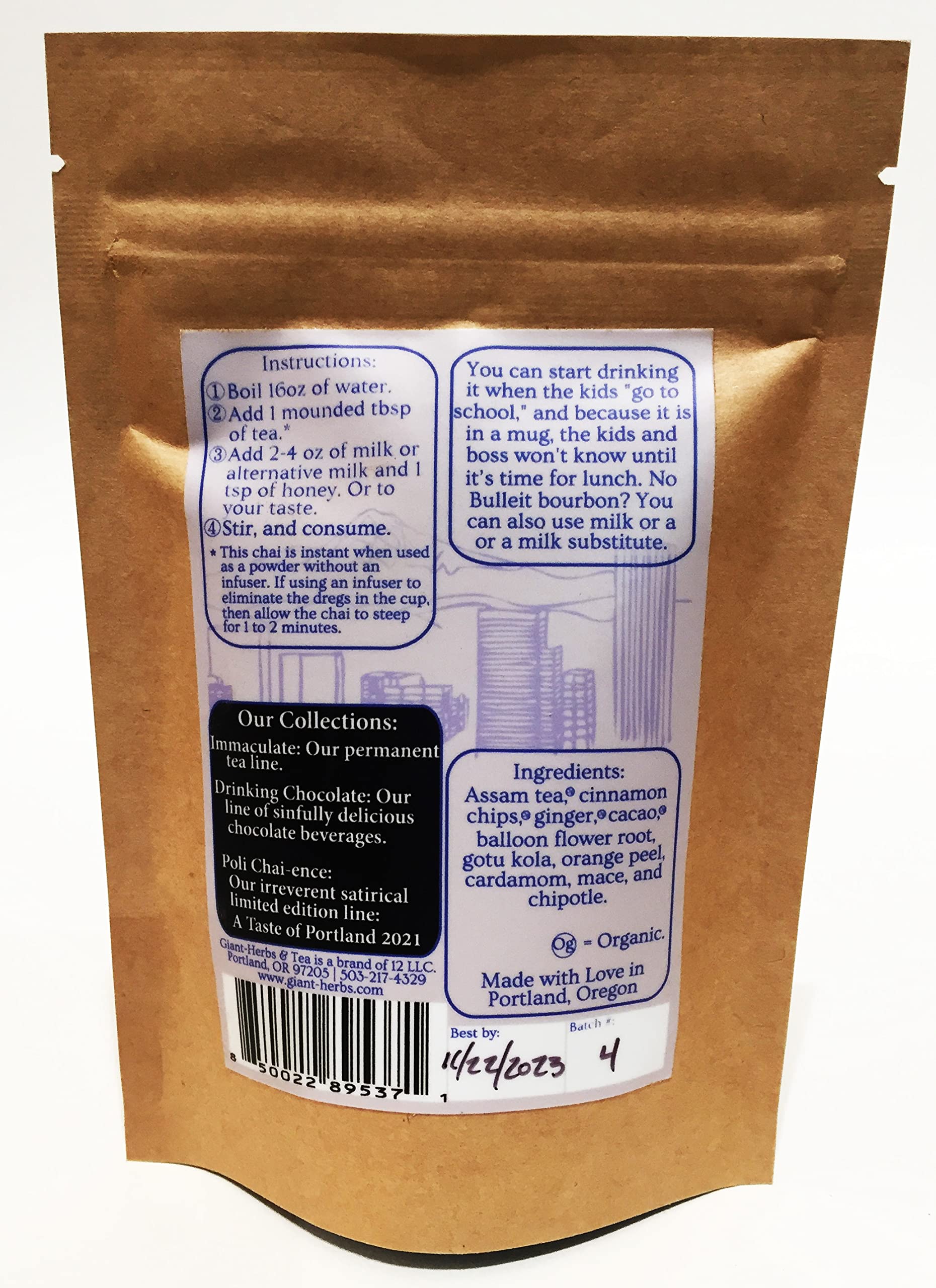 Giant-Herbs & Tea Home School (Spicy Masala with Cacao and Chipotle) Chai