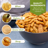 Oregon Farm Fresh Snacks Honey Roasted Sesame Sticks - Sweet & Salty Sesame Snacks In Reusable Bag - Perfect For Trail Mix & Salads - USA Made (26oz)