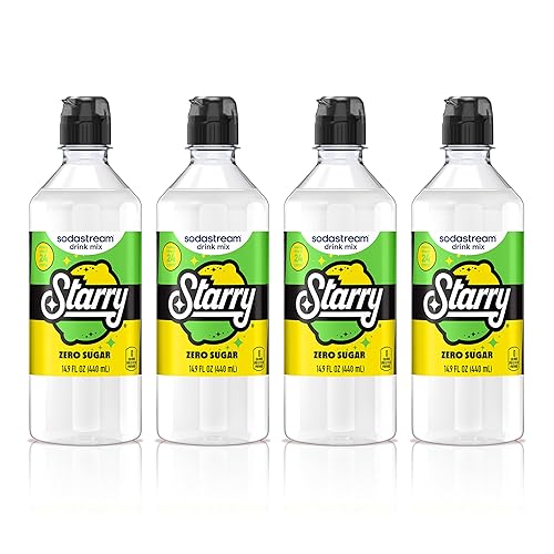 SodaStream® Starry Zero® New Pour Bottles Beverage Mix 14.9 Fl Oz (Pack of 4)