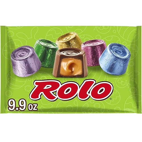 ROLO Rich Chocolate Caramels, Easter Candy Bag, 9.9 oz