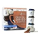 COZY INDIGO COFFEE - MIXTAPE 01 Instant Freeze Dried Specialty Coffee, 3 Flavor Variety Pack, Medium, Dark, Italian Roasts, 24 Capsules, 100% Arabica