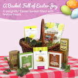Gift Basket Village Easter Blessings Basket, Easter Basket Ideas for Kids & Adults, Thoughtful Easter Gift & Care Package with Easter Snacks, Easter