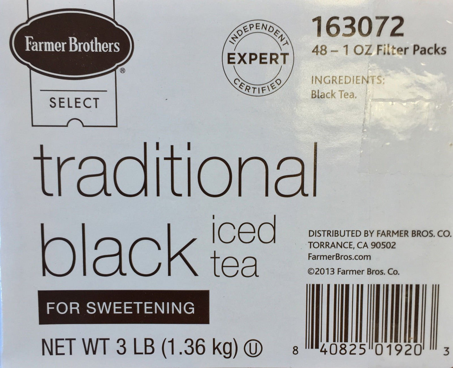 Traditional Black Iced Tea for Sweetening (48/1 oz filter packs)